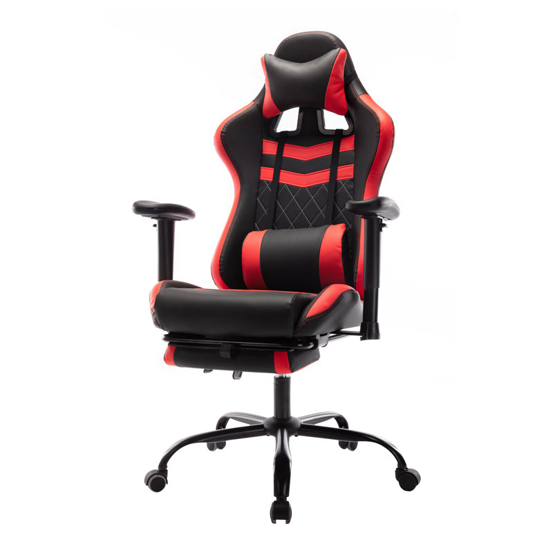 Inbox Zero Gustava Reclining Ergonomic Faux Leather Swiveling PC